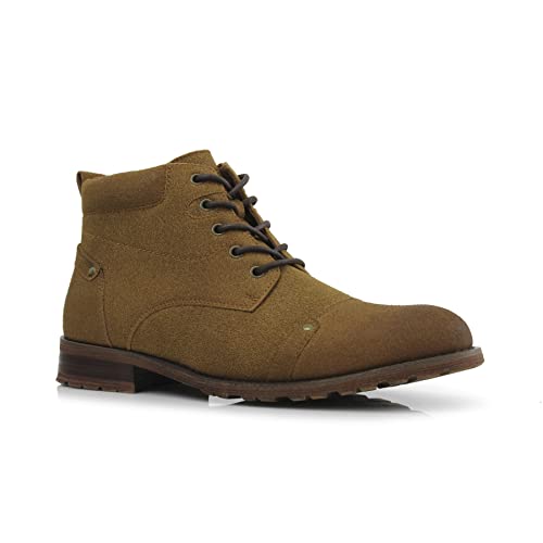 Image of Ferro Aldo Men's Ankle Boots | Lace-Up Cap Toe Chukka Style Dress Boot | Casual Fashion for Work