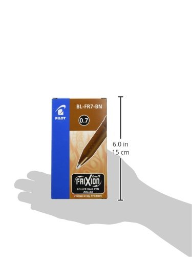 Pilot Frixion Erasable Rollerball Pen, 0.7mm Tip- Brown, Box of 12 - Image 3