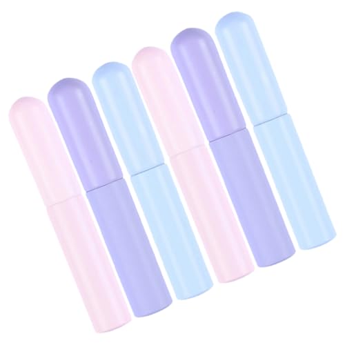 Pinceles de labios de silicona LALAFINA de 6 piezas con aplicadores portátiles para cosméticos