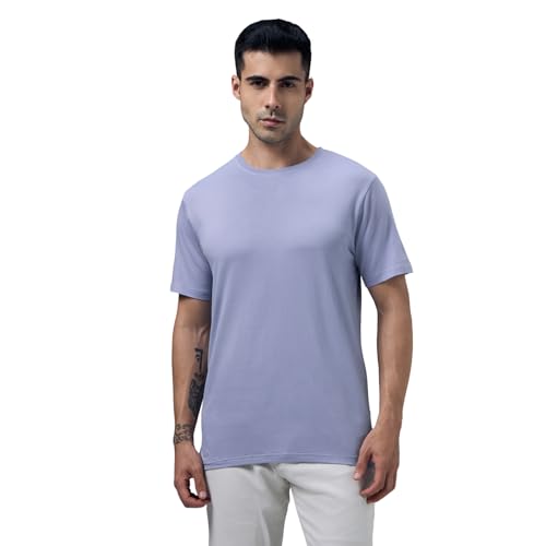 Image of Wellbi Bamboo Men's Tshirt - Ultra-Soft, Breathable & Sustainable | Premium Cotton Blend for Supreme Comfort | Stylish & Eco-Friendly T-Shirt for Men | Tshirt Men Cotton