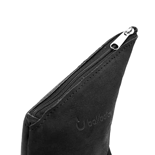 Bolso Matera de Cuero Argentino BALIBETOV con Yerbera miniatura 6