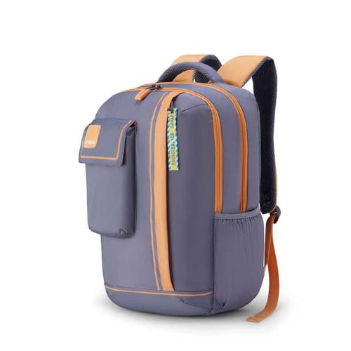 Image of American Tourister Sest 3.0 Style 02 | 30L Backpack | School Bag | 3 Compartments | School & College Backpack for Girls and Boys | Spacious Interiors | Grey | 1 Yr Global Warranty