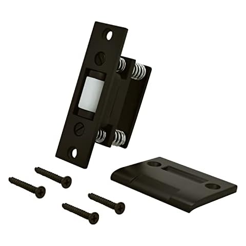 Nuk3y Heavy Duty Adjustable Solid Brass Roller Catch w/Full Lip Strike (Oil Rubbed Bronze) Cover