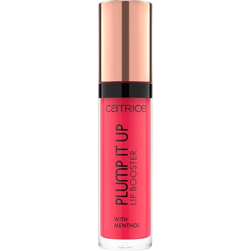 Catrice Plump It Up Lip Booster 090 Potentially Scandalous, glänzender Lippenbooster in Rot, aufpolsternder Effekt, kühlend, vegan, 3,5 ml