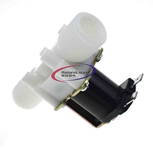 1pcs 4 Points 6V 12V 24V 110V 220V Solenoid Valve Plastic Brass DC 12V, N/C Normally Closed Inlet Water Solenoid Valve Quick Connect,Electromagnetic Valve (AC24V)