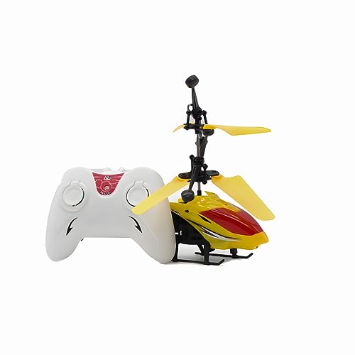 Image of Exceed Helicopter Remote Control and Hand Sensor Charging Helicopter Toys with 3D Light Toys for Boys Kids (Yellow)