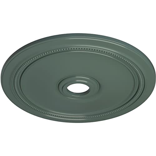 Image of Ekena Millwork CM24DICBF Diane Ceiling Medallion, 24 inchOD x 3 5 /8 inchID x 1 1 /4 inchP (Fits Canopies up to 6 1 /4 inch), Hand-Painted Cloud Burst