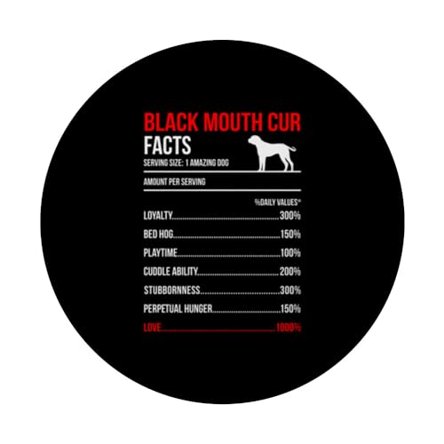 Black Mouth Cur Facts Dog Breed Lover Owner PopSockets Swappable PopGrip - Image 3