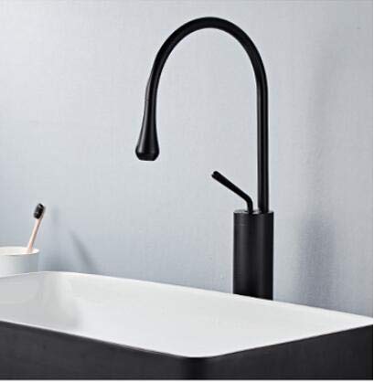 Bassin robinet salle de bains laiton mélangeur eau évier or noir