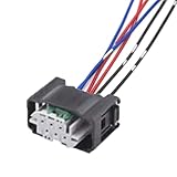 Kompatibel mit Benz 6P Auto Wasserdicht Gaspedal Stecker Drosselklappenpositionssensor 1-967587-3 Auto Sensorstecker(Female)