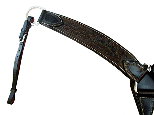 Barrel Racing BREASTCOLLAR Western Horse Pleasure Show Trail Tooled Leather TACK