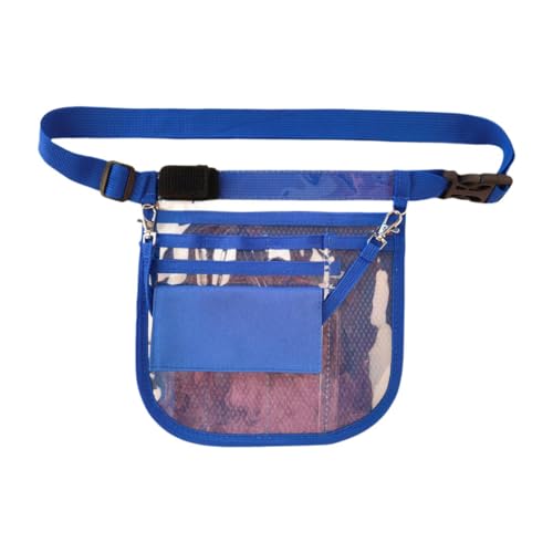 Dynwave Pochete de enfermeira para mulheres, profissional, bolsa de quadril com suporte de fita, bolsa de cintura, Azul