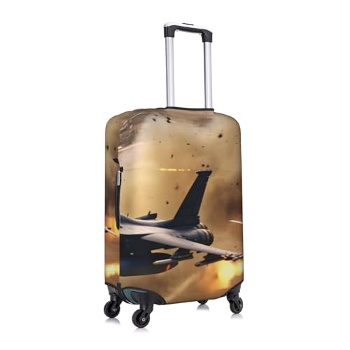 War Plane Printed Luggage Cover Elastic, Washable, Universal Fit 18-32 Inch Travel Suitcase Cover Easy To Identify3