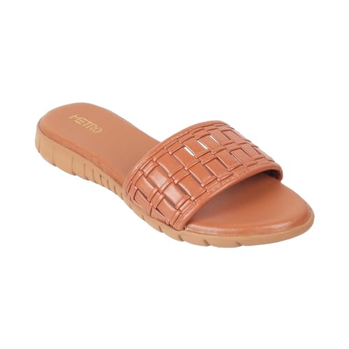 Image of Metro Women Synthetic Leather Comfort Slip-on Sandal