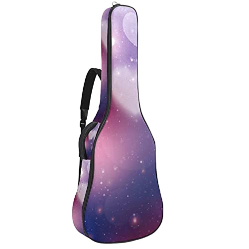 Housse guitare acoustique motif cœur rose anti humidité