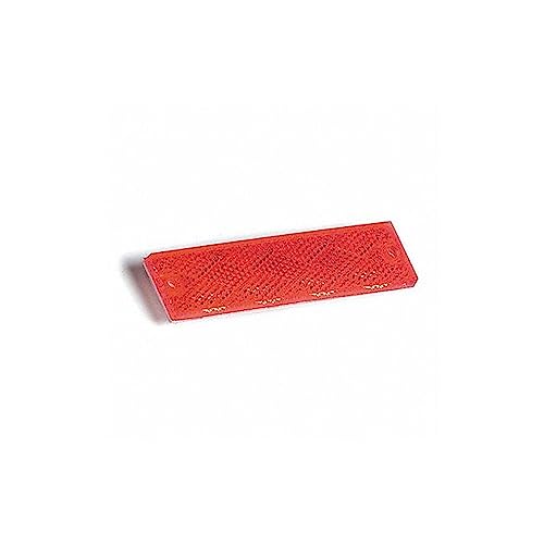 Grote 40132-3 Mini Stick-On Red Rectangular Reflector