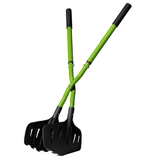 Earthwise 50002 Gator Grabber Telescoping Leaf Clean-Up Tool, Green/Black