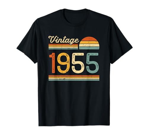 67 Cumpleaños Hombre Mujer 67 Años Vintage Nacido En 1955 Camiseta