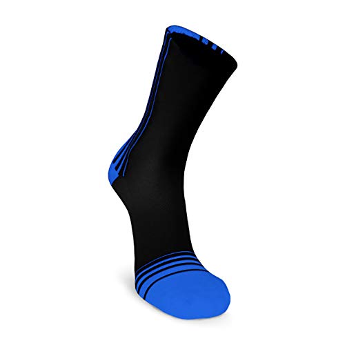 Nordhorn DUATHLON Calcetines de running para hombre y mujer, calcetines de ciclismo, calcetines transpirables para correr, correr, ciclismo, azul, 42-45