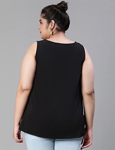 Image of oxolloxo Women Plus Size Sleevless Round Neck Top