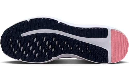Nike Downshifter 12 PRM Womens Shoes, White/Midnight Navy-Pearl Pink-Football Grey-Coral Chalk, 8.5