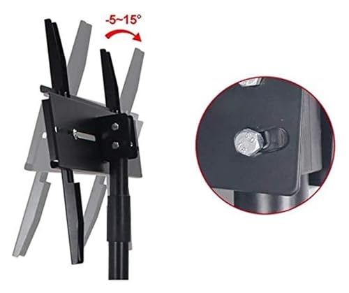 Soporte móvil para TV con altura ajustable y ruedas miniatura 5