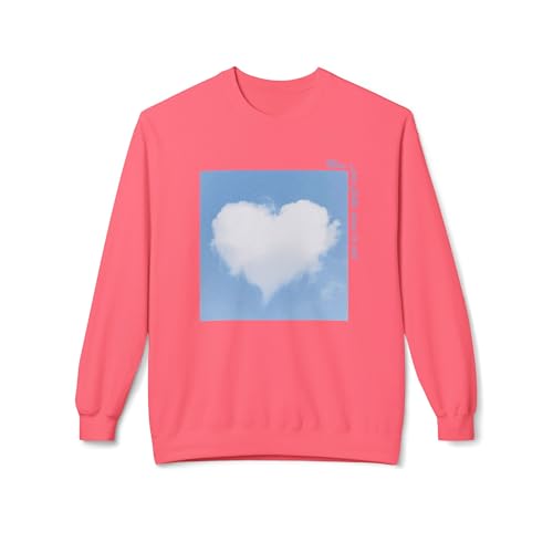 Mon cœur flotte dans le ciel – Cloud Heart French Quote Sweatshirt