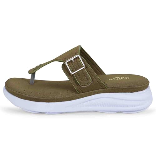 Image of DOCTOR EXTRA SOFT Women's Ultra Lightweight Slippers /Flip-Flops with Memory Foam Cushion | Stylish & Comfortable | Casual & Fashion| Diabetic & Orthopedic Synthetic Slip-on Sandals Ladies /Girls D-621