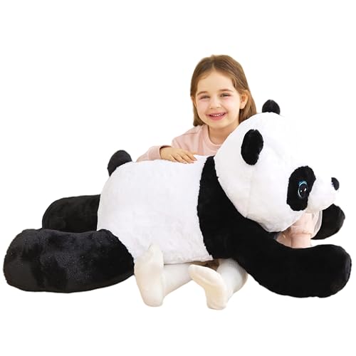 IKASA Duża panda przytulanka, ogromna pluszowa zabawka, ogromna pluszowa zabawka, 78 cm, puszysta pluszowa zabawka, miękka pluszowa zabawka, miękkie XXL XL, pluszak, słodki, prezent dla dzieci