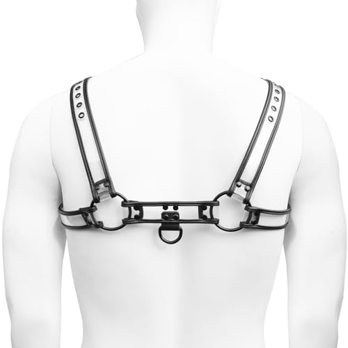 Mens Harness Belt Transparent PVC Body Chest Harness Belt for Halloween Christmas3