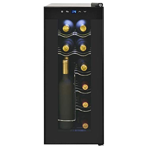 Weinkühlschränke Weinkühler mit Schubladen und LCD-Anzeige 35 l 12 Flaschen