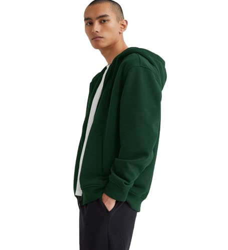 Image of Koverify Plain Chain CottenBlend Zipper Hoodie /Hooded Jacket /Unisex Jacket for Men and Women