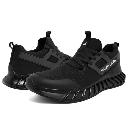Image of Nautica Men's Casual Fashion Sneakers - Lightweight Lace-Up Athletic Walking Shoes for Gym & Tennis, Comfortable