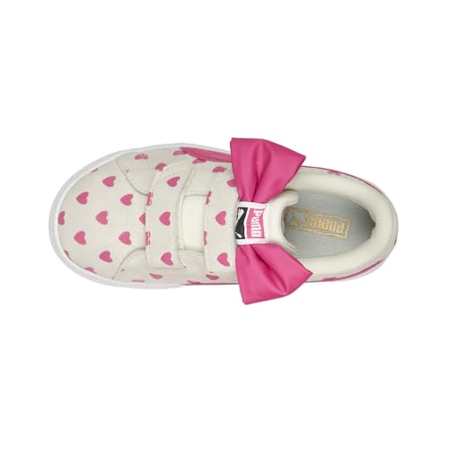 PUMA Kids Girls Suede Classic Re-Bow Slip On Sneakers Shoes Casual - White - Size 3 M4