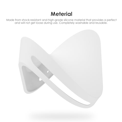 Image of Case for Apple 2024 Mac mini M4 / M4 Pro,NOUKAJU Silicone Protective Cover,Drop-Proof,Scratch-Proof,Shock-Proof,Dust-Proof,Protective Case for Mac mini 2024(Clear-White)