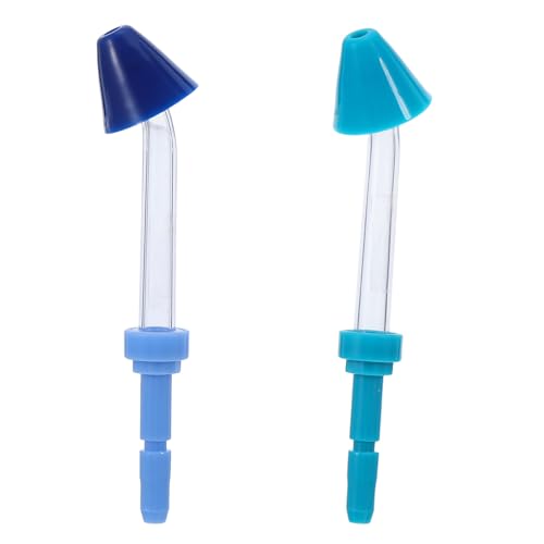 COHEALI 2piezas Reemplazo de Boquillas para Riego Nasal y Oral Punta de Irrigador Compatible con Waterpik Fabricadas Vidrio Reforzado y Abs para Lavado Nasal y Dental Colores Verde Menta
