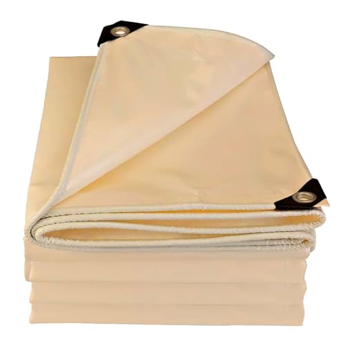 Lona de PVC de 500 g/m² premium impermeable beige para todo clima 2