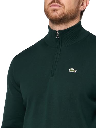 Lacoste Mens Zipped High Neck Cotton Sweater3