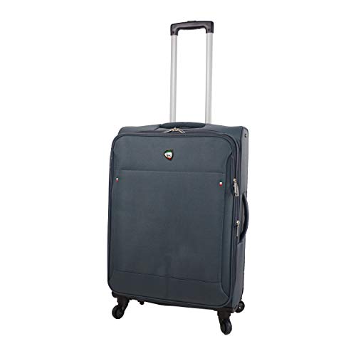 Mia Toro Italy Idice Softside 24 Inch Spinner, Grey, One Size