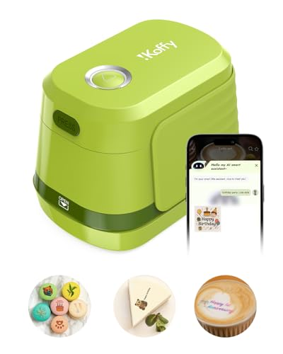 iKoffy EdiBot, AI-Powered Portable Full-Color Food Printer, for Latte...