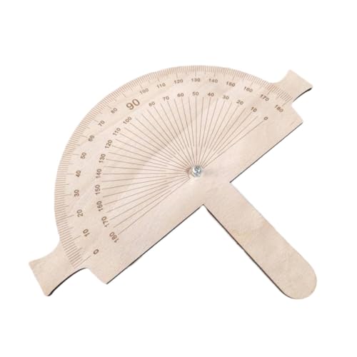 Transportador de ángulos de madera versátil 0-180° miniatura 7