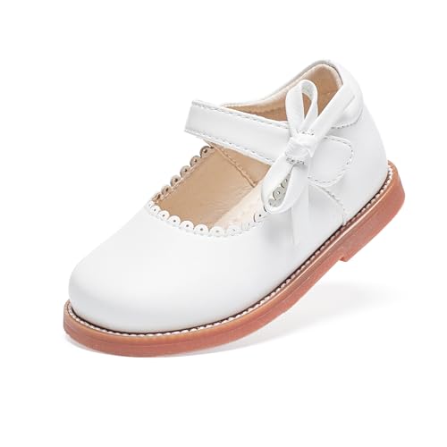 Image of PHIRAMIN Toddler Girl Mary Jane Student Oxford Shoes-Little Girl School Uniform Shoes for Wedding Party