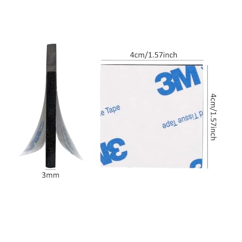 Upins 2682 180 Pack Double Sided Foam Tape Square Self-Adhesive Foam Tape Black Strong Sticky Pads thumb #1