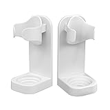 2 PACK Universial Electric Toothbrush Wall Mount Hanger Stand for Bathroom Organizer(White) with 2...