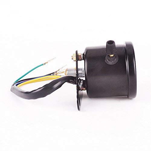 Miniatura 2 de TESWNE motocicleta doble cuentakilómetros velocímetro indicador LED luz trasera señal luz