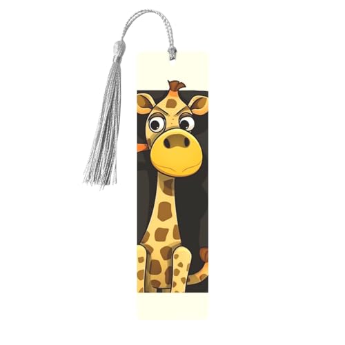 メタルブックマーク メンズ レディース 漫画 キリン ブックマーカー ユニークなハンドメイド ブックマーク タッセルペンダント付き クラフトメタルブックマーク 教師用 誕生日プレゼント