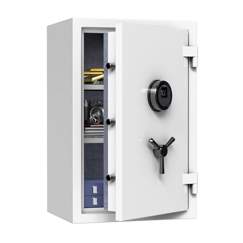RPNB Fingerprint Fireproof Home Safe Box Biometric Money Safe 2.12 CuFt