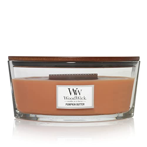 Woodwick Ellipse Scented Candle, Pumpkin Butter, 16Oz | Up To 50 Hours Burn Time #TOP20