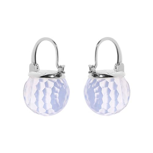 Austrian Crystal Earrings for Women, 925 Sterling Silver, Platinum Plated, Sparkly Crystal Ball Dangle Earrings, Hypoallergenic, Sparkling Unique Jewelry3