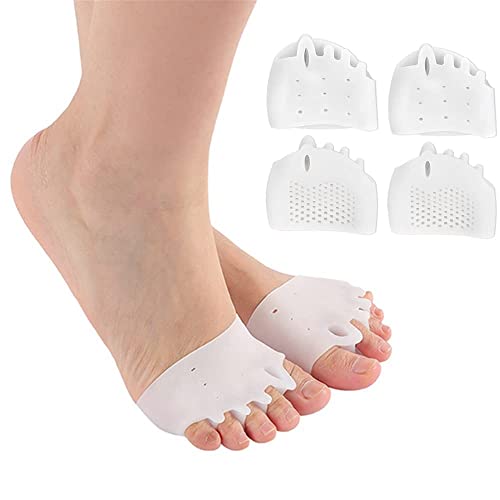 2 par Almohadillas Metatarsianas Almohadillas de Gel para Antepié Separador de Dedos para Pies Ampollas Dolor en el Antepié Cover